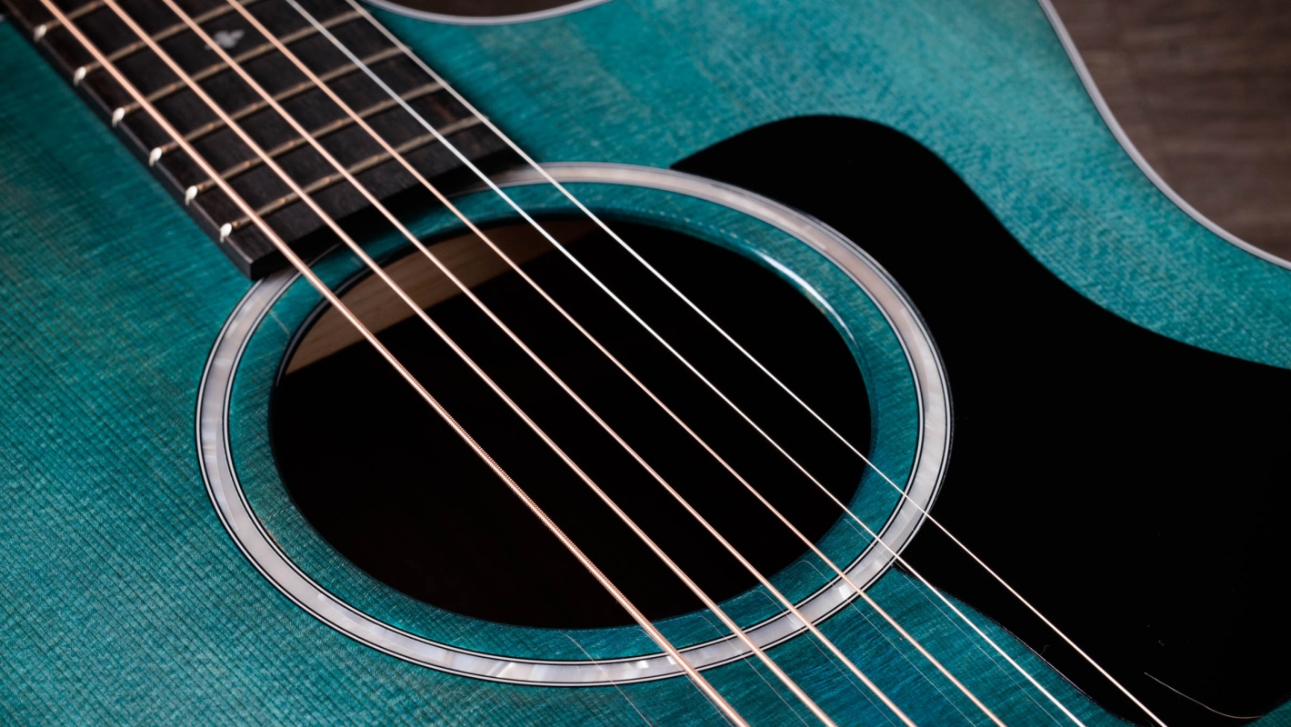 214ce Plus Special Edition, Trans Blue Sapele Acoustic